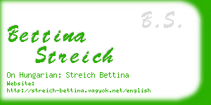 bettina streich business card